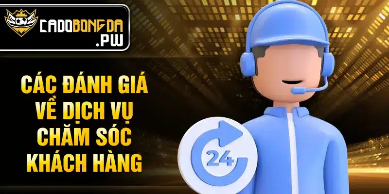 Các đánh giá về dịch vụ chăm sóc khách hàng